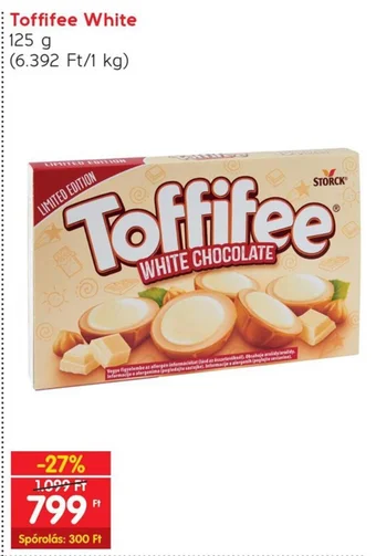 Interspar Toffifee White 125 g ajánlat