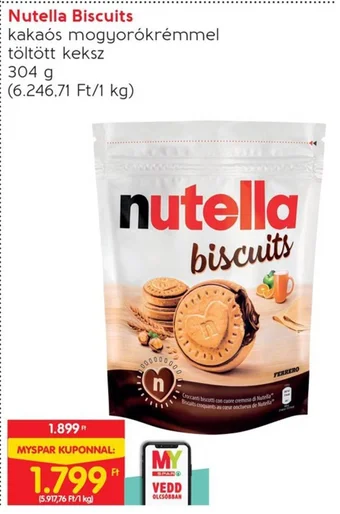 Interspar Nutella Biscuits 304 g ajánlat