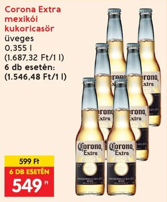 Interspar Corona Extra mexikói kukoricasör 0,355l ajánlat