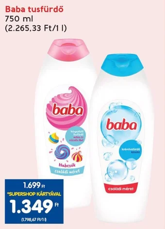Interspar Baba tusfürdő 750 ml ajánlat