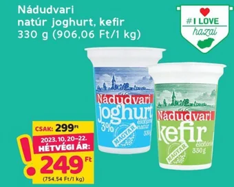 Interspar Nádudvari natúr joghurt kefir 330 g ajánlat