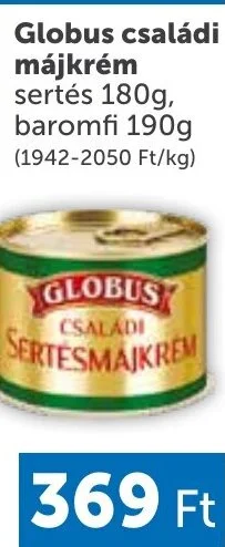 PRIVÁT Globus családi májkrém 180g ajánlat