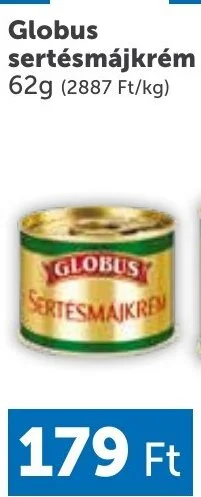 Globus sertésmájkrém 62g