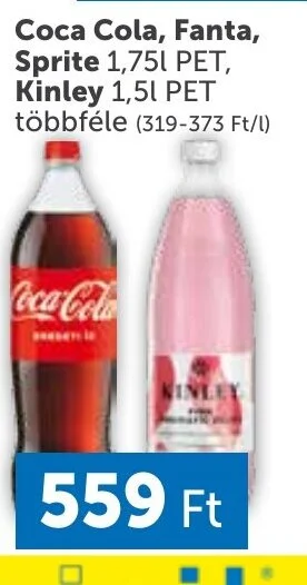 PRIVÁT Coca Cola Fanta Sprite 1,75L ajánlat