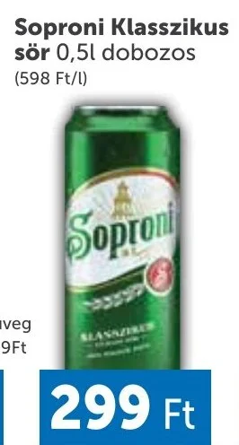 PRIVÁT Soproni Klasszikus sör 0,5l ajánlat