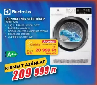Expert Electrolux HŐSZIVATTYÚS SZÁRÍTÓGÉP ajánlat