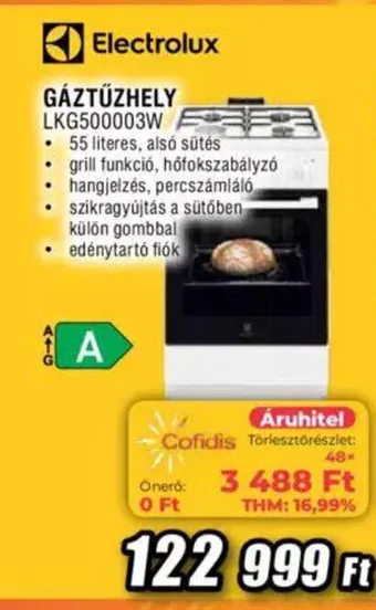 Expert Electrolux GÁZTŰZHELY ajánlat