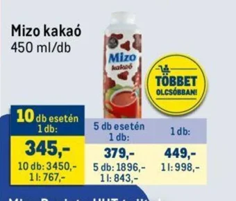 Metro Mizo kakaó 450 ml ajánlat