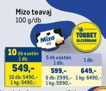 Metro Mizo teavaj 100 g ajánlat