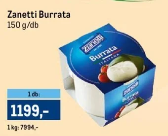 Metro Zanetti Burrata 150 g ajánlat