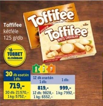 Metro Toffifee 125 g ajánlat