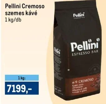 Metro Pellini Cremoso szemes kávé 1 kg/db ajánlat