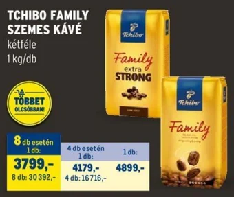 Metro TCHIBO FAMILY SZEMES KÁVÉ 1 kg/db ajánlat