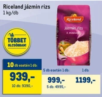 Riceland jázmin rizs 1 kg/db