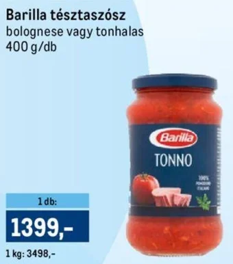 Barilla tésztaszósz 400 g/db
