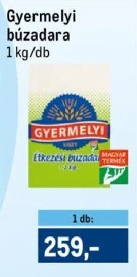 Gyermelyi búzadara 1 kg/db
