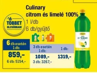 Metro Culinary citrom és limelé 1l ajánlat