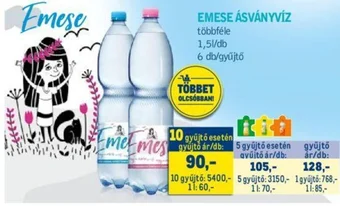 Metro EMESE ÁSVÁNYVÍZ 1,5l ajánlat
