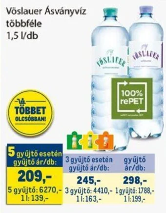 Metro Vöslauer Ásványvíz 1,5l ajánlat