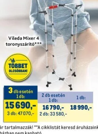 Metro Vileda Mixer 4 toronyszárító ajánlat