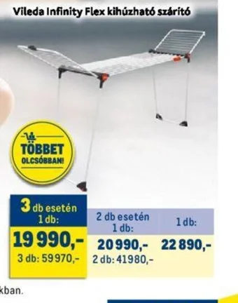 Metro Vileda Infinity Flex kihúzható szárító ajánlat
