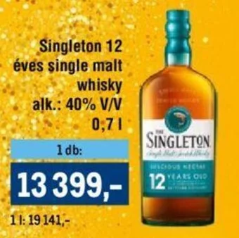 Singleton 12 éves single malt whisky 0,7l