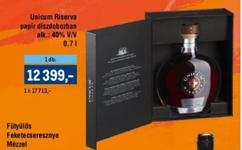 Metro Unicum Riserva 0,7l ajánlat