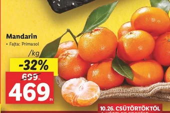 Lidl Mandarin 1kg ajánlat