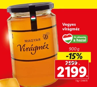 Lidl Vegyes virágméz 900g ajánlat