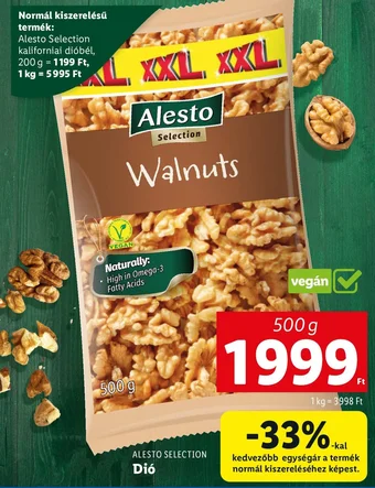 Lidl ALESTO SELECTION Dió 500g ajánlat