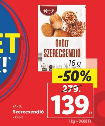 Lidl KANIA Szerecsendió 16g ajánlat