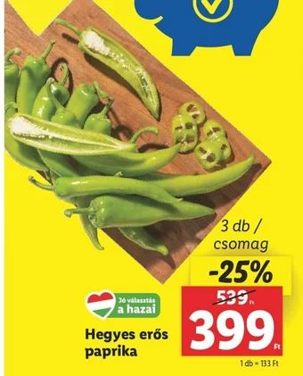 Lidl Hegyes erős paprika ajánlat