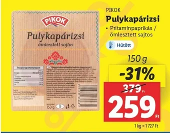 Lidl PIKOK Pulykapárizsi 150g ajánlat