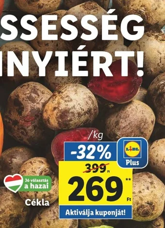 Lidl Cékla 1kg ajánlat