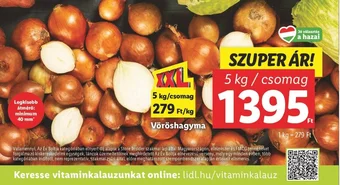 Lidl Vöröshagyma 1kg ajánlat