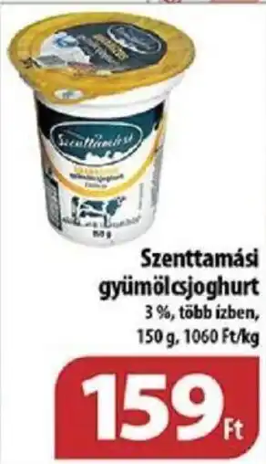 Szenttamási gyümölcsjoghurt 150g