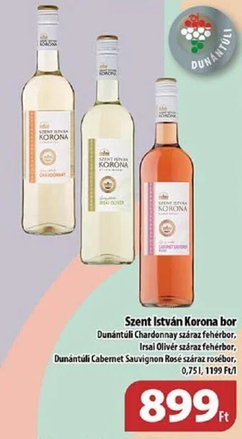 Coop Szent István Korona bor 0,75l ajánlat