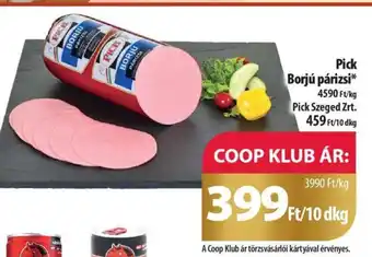 Coop Pick Borjú párizsi 10 dkg ajánlat