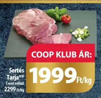 Coop Sertés Tarja 1 kg ajánlat