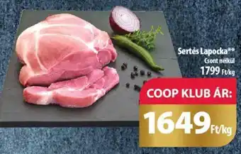 Coop Sertés Lapocka 1 kg ajánlat
