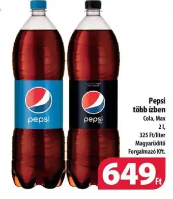 Coop Pepsi több ízben 2 l ajánlat