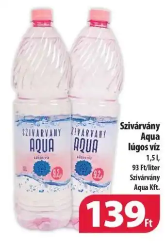 Coop Szivárvány Aqua lúgos víz 1,5 l ajánlat
