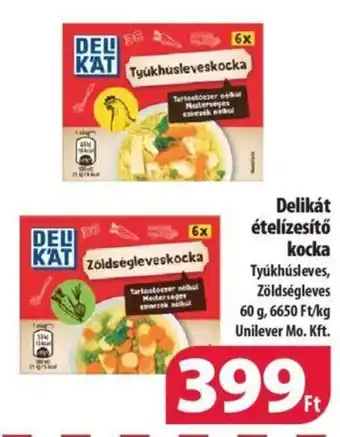Coop Delikát ételízesítő kocka 60 g ajánlat