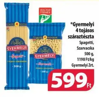Coop Gyermelyi 4 tojásos száraztészta 500 g ajánlat