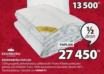 JYSK KRONBORG BEERENBERG PAPLAN 1 db ajánlat
