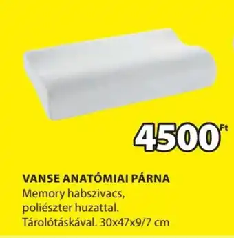JYSK VANSE ANATÓMIAI PÁRNA 1 db ajánlat