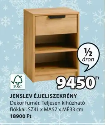 JYSK JENSLEV ÉJJELISZEKRÉNY 1 db ajánlat