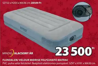 JYSK FLENDALEN/VELOUR MIDRISE FELFÚJHATÓ MATRAC 1 db ajánlat