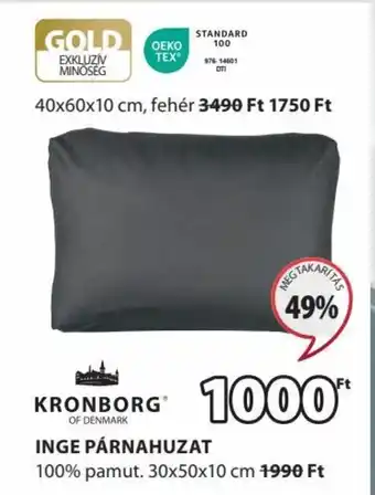 JYSK KRONBORG INGE PÁRNAHUZAT 1 db ajánlat