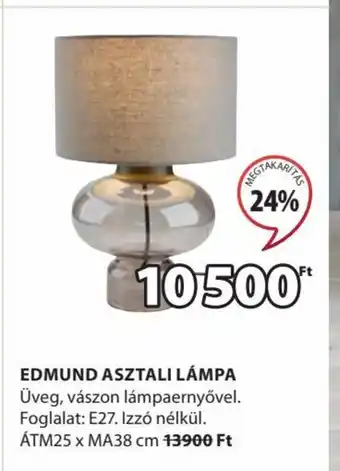 JYSK EDMUND ASZTALI LÁMPA 1 db ajánlat